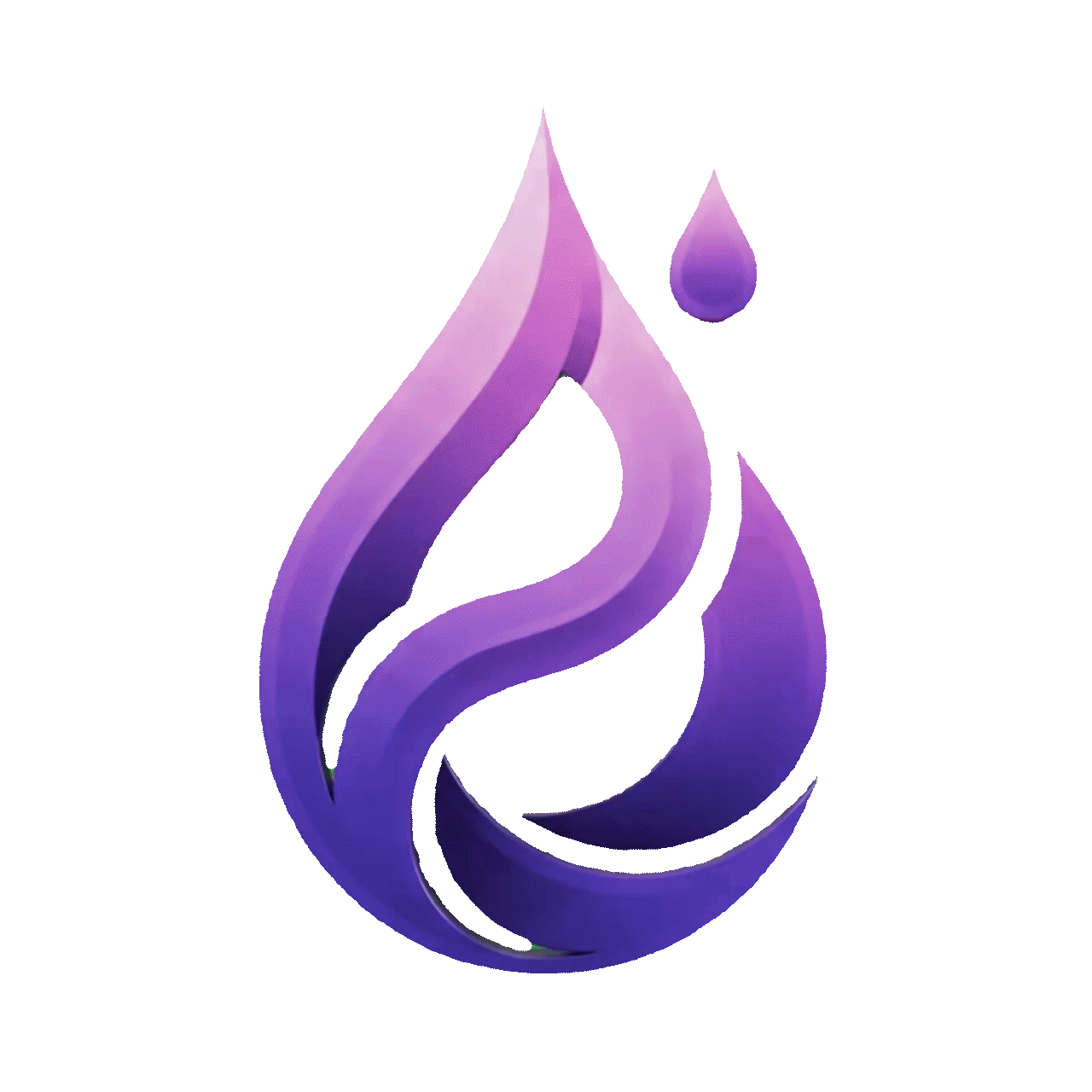ELIXIR animated flame drop emblem