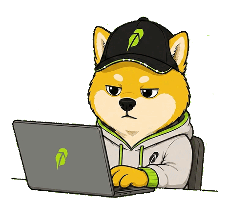 Hoodi working on a laptop