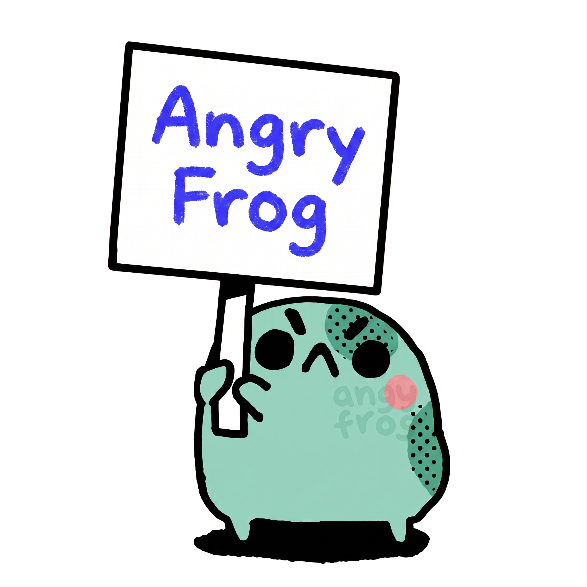 Angry Frog Random Pose