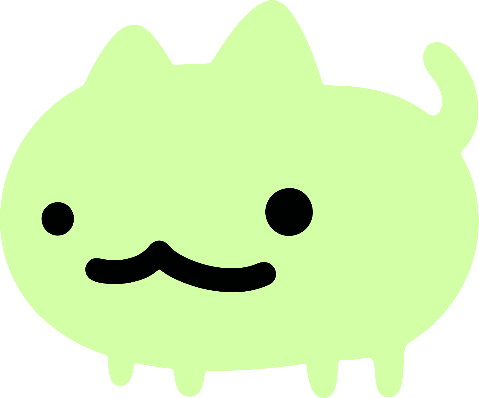 Ash in neon green form