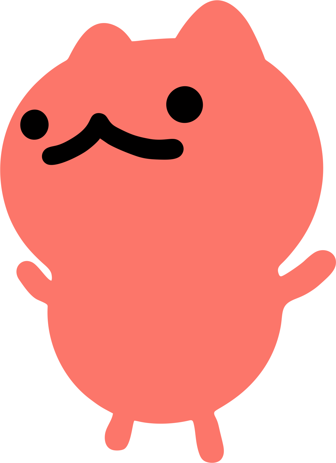 Ash, a round-eyed neon green character