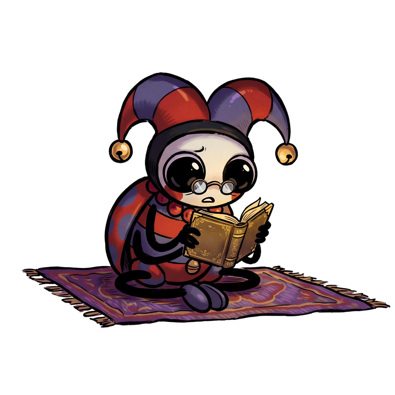 Jesty studying the show notes
